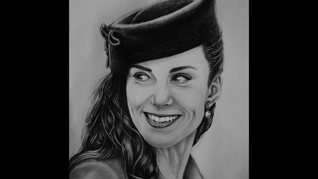 1280x720 How To Draw - Kate Middleton Drawing