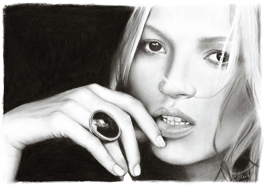 900x637 kate moss drawing - Kate Moss Drawing