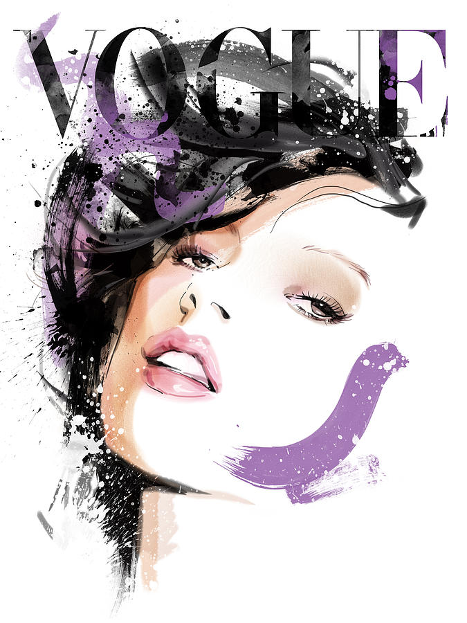 675x900 vogue kate moss painting - Kate Moss Drawing