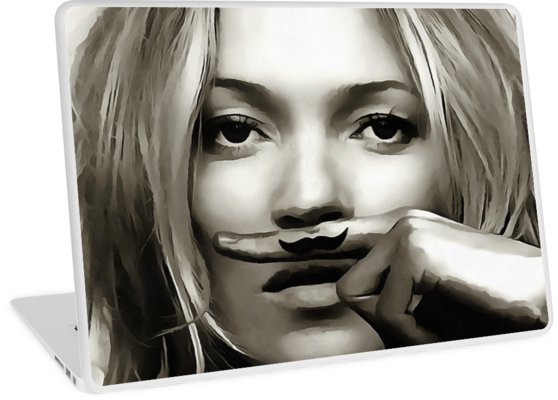 558x400 kate moss life is a joke acrylic drawing laptop skins - Kate Moss Drawing