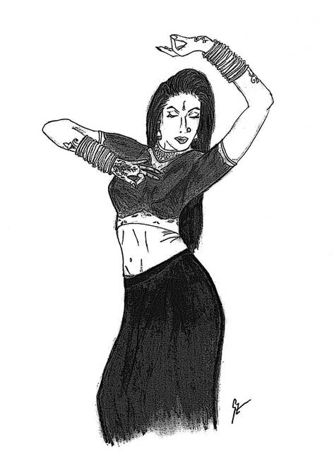 473x650 Kathak Dancer - Kathak Drawing