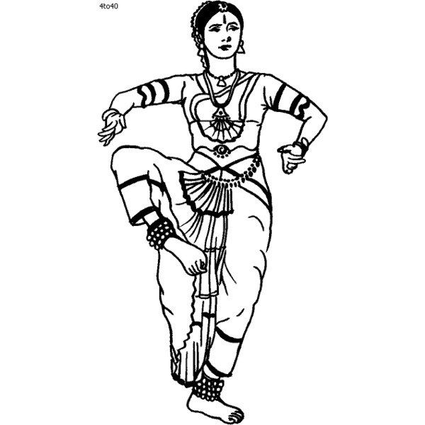 600x600 kathak dancing clipart, explore pictures - Kathak Drawing