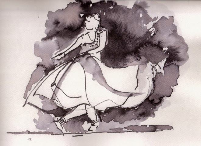 660x481 Classical Dance From Bangalore, India Urban Sketchers - Kathak Drawing