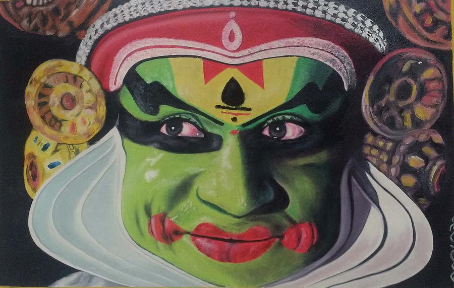 900x572 Kathakali Drawing - Kathakali Drawing