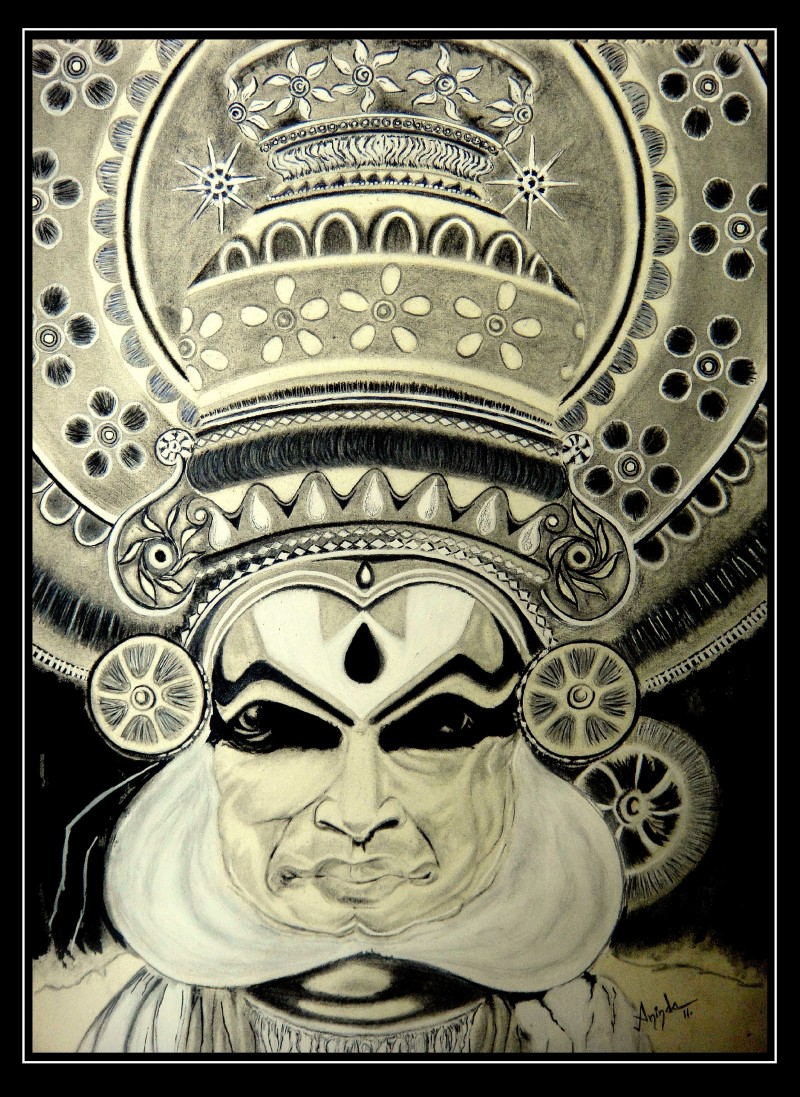 800x1097 Kathakali - Kathakali Drawing