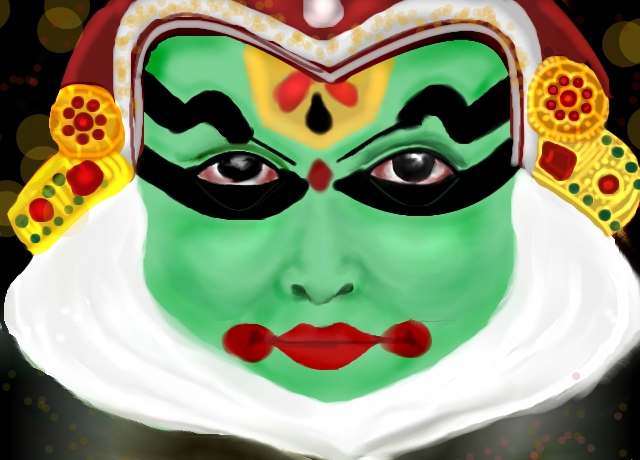640x460 Kathakali - Kathakali Drawing