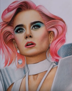 237x300 How To Draw Katy Perry Step - Katy Perry Drawing