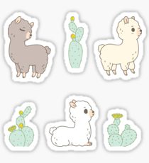 210x230 kawaii alpaca drawing stickers redbubble - Kawaii Alpaca Drawing