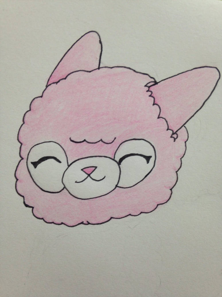 774x1033 kawaii alpaca - Kawaii Alpaca Drawing