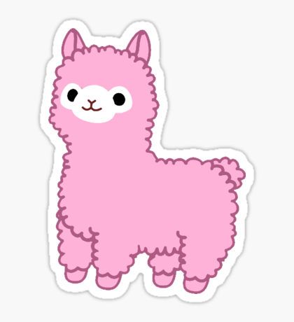 420x460 kawaii stickers in stickers kawaii - Kawaii Alpaca Drawing