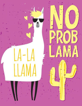 314x406 no prob llama cute funny llama alpaca kawaii sketchbook for boys - Kawaii Alpaca Drawing