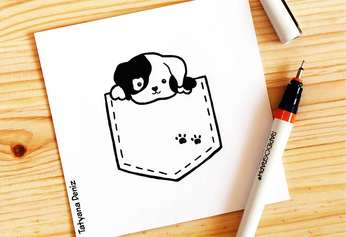 1200x823 Ways To Add Interactive Objects To Kawaii Drawings - Kawaii Dog Drawing