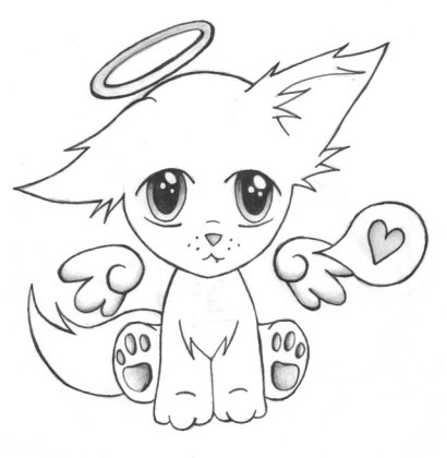410x420 Puppy Drawing Kawaii Line Art - Kawaii Puppy Drawing