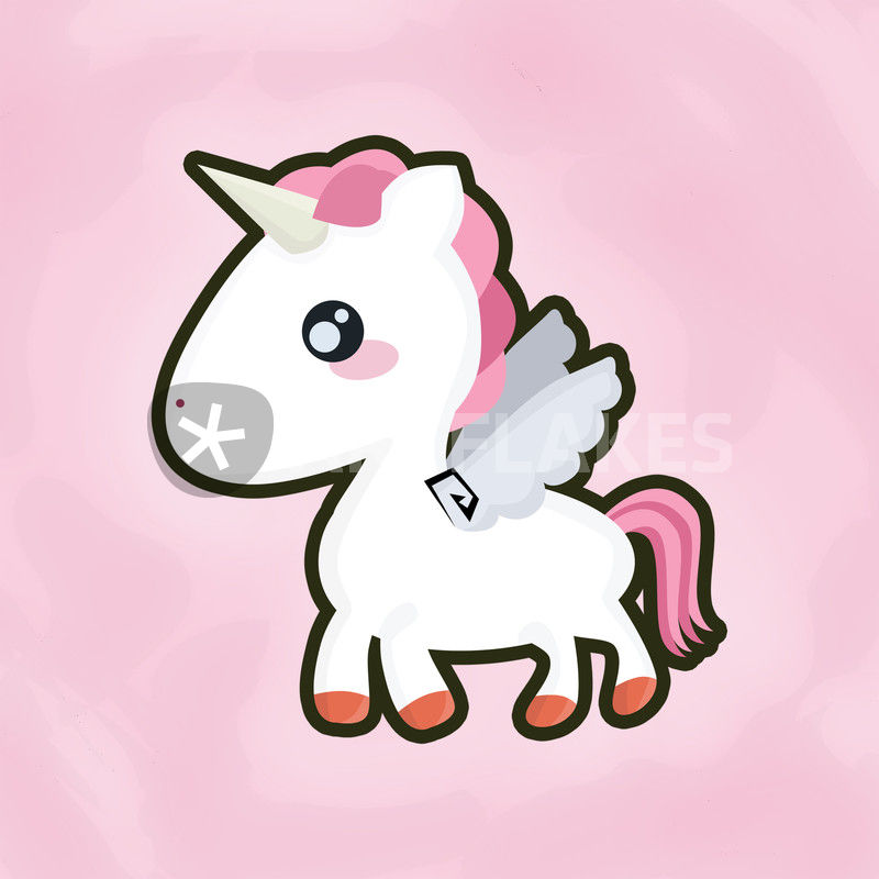 800x800 Cute Unicorn Drawing Art Prints And Posters - Kawaii Unicorn Drawing