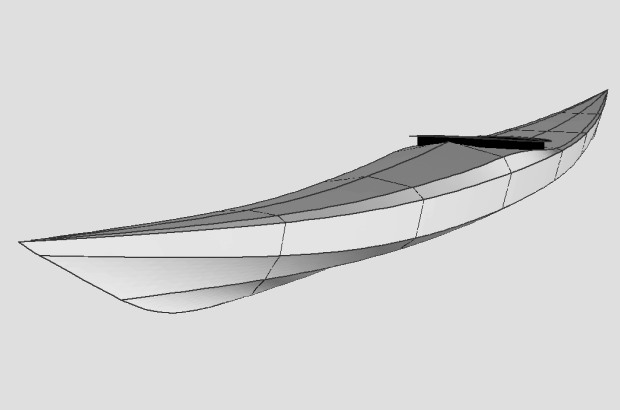 620x410 Siskiwit Sof Sea Kayak Plans - Kayak Drawing