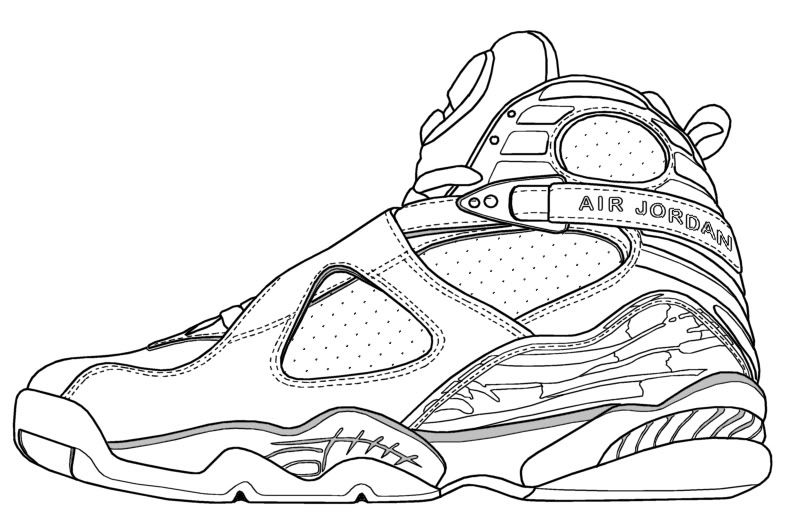 804x514 Nike Shoes Coloring Pages Awesome Air Jordan Drawing - Kd 7 Drawing