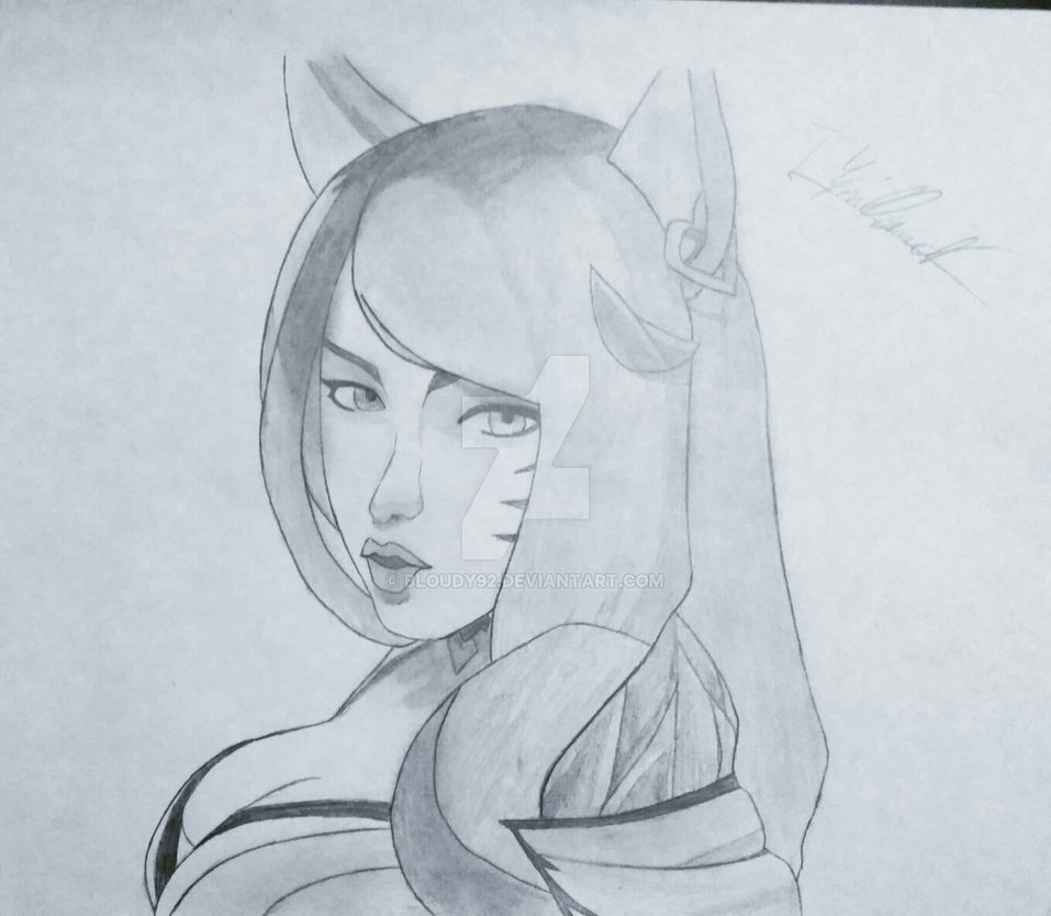 957x834 Kda Ahri - Kd Drawing
