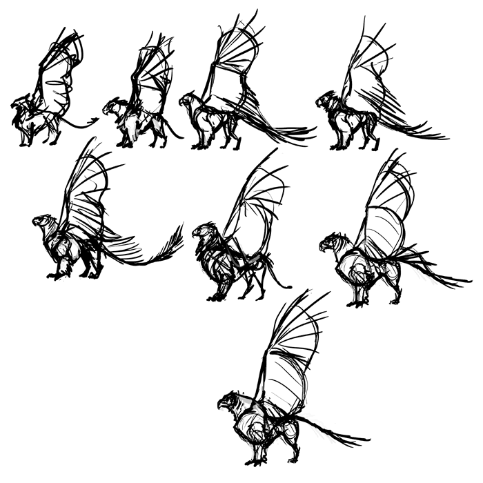 700x700 How To Draw A Griffin - Keep Drawing