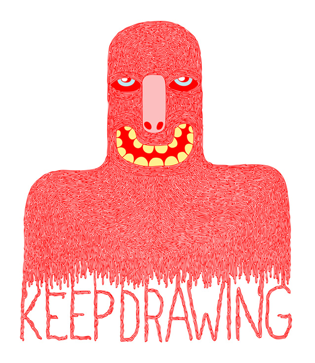 638x736 keep drawing print design for super superficial - Keep Drawing