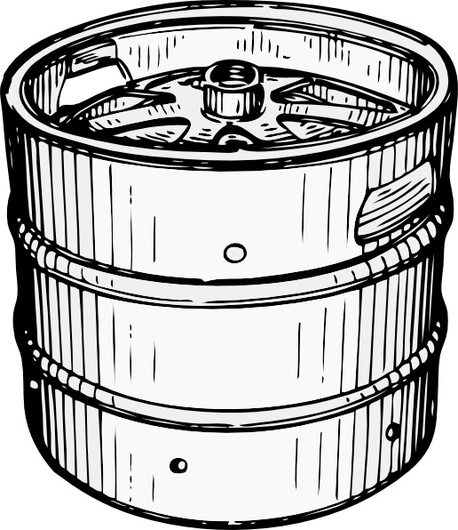 516x596 beer keg clip art free vector in open office drawing - Keg Drawing