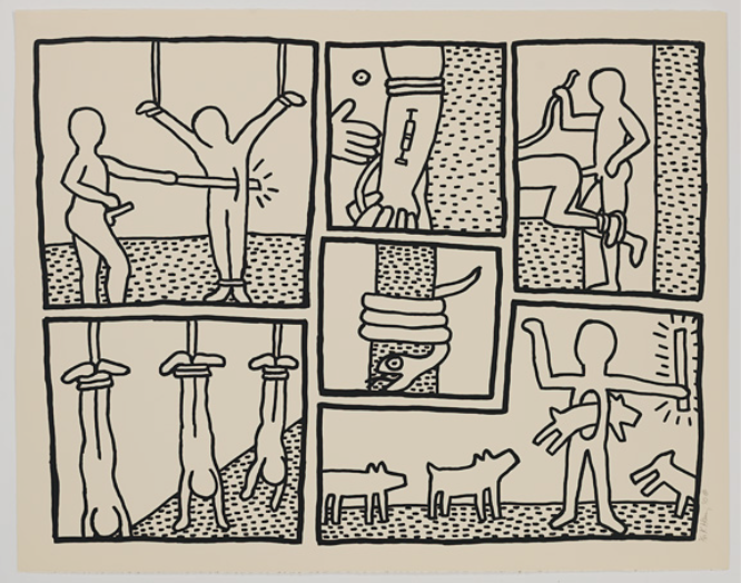 666x524 blueprint drawings - Keith Haring Drawings