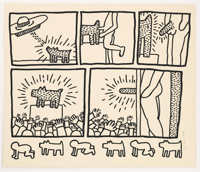 663x571 blueprint drawings - Keith Haring Drawings