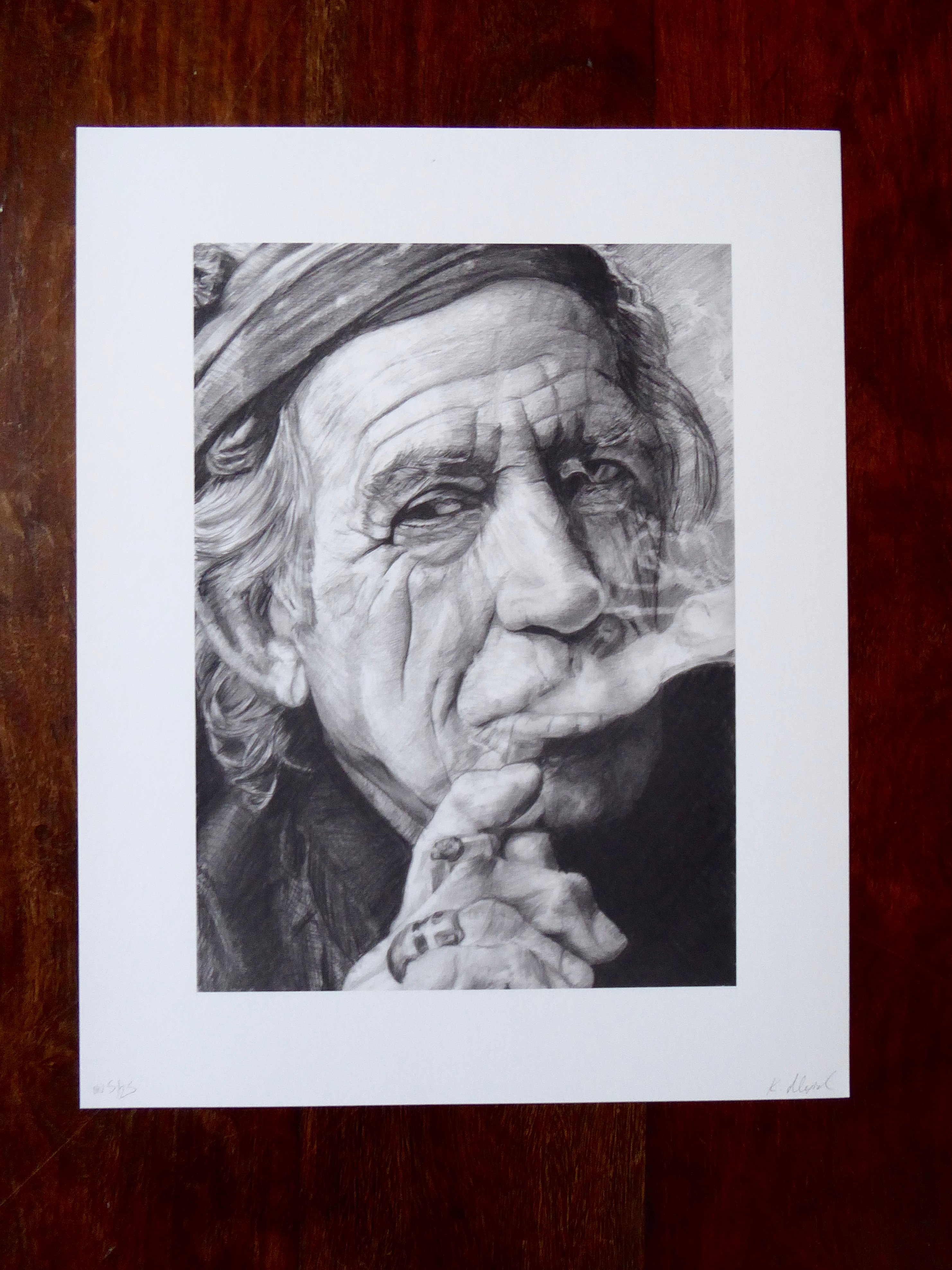 2964x3952 Keith Richards Be Quiet And Draw - Keith Richards Drawing