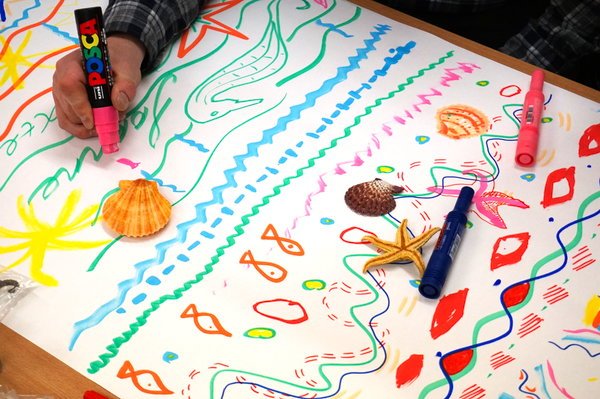 600x399 Swimming Through The Kelp Forest Drawing And Painting Studio - Kelp Forest Drawing