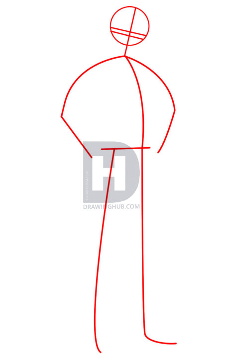 454x720 how to draw ken, step - Ken Drawing