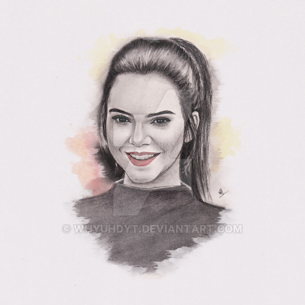 600x600 Kendall Jenner Charcoal Drawing - Kendall Jenner Drawing