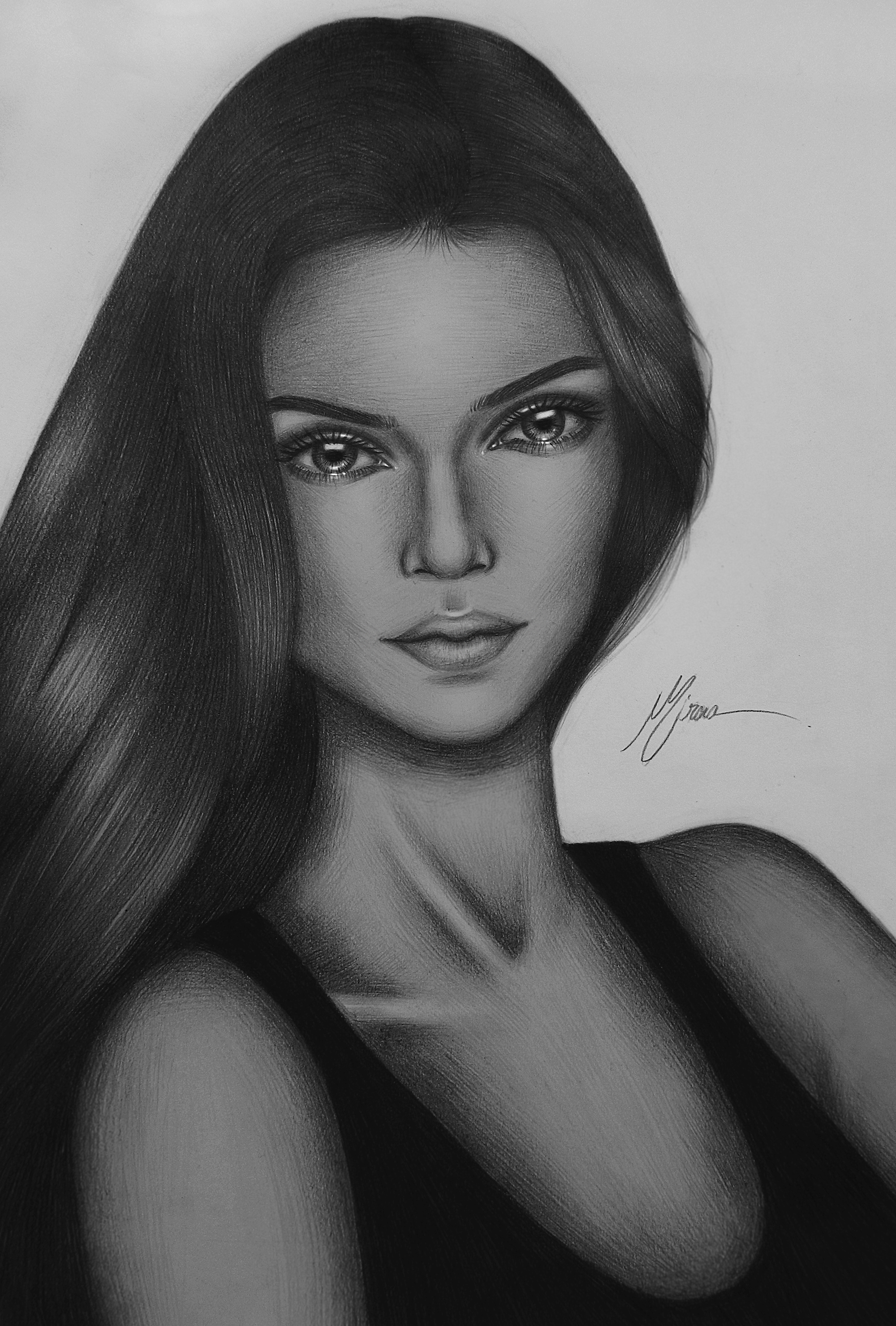 2000x2958 Kendall Jenner Negrila Mircea - Kendall Jenner Drawing
