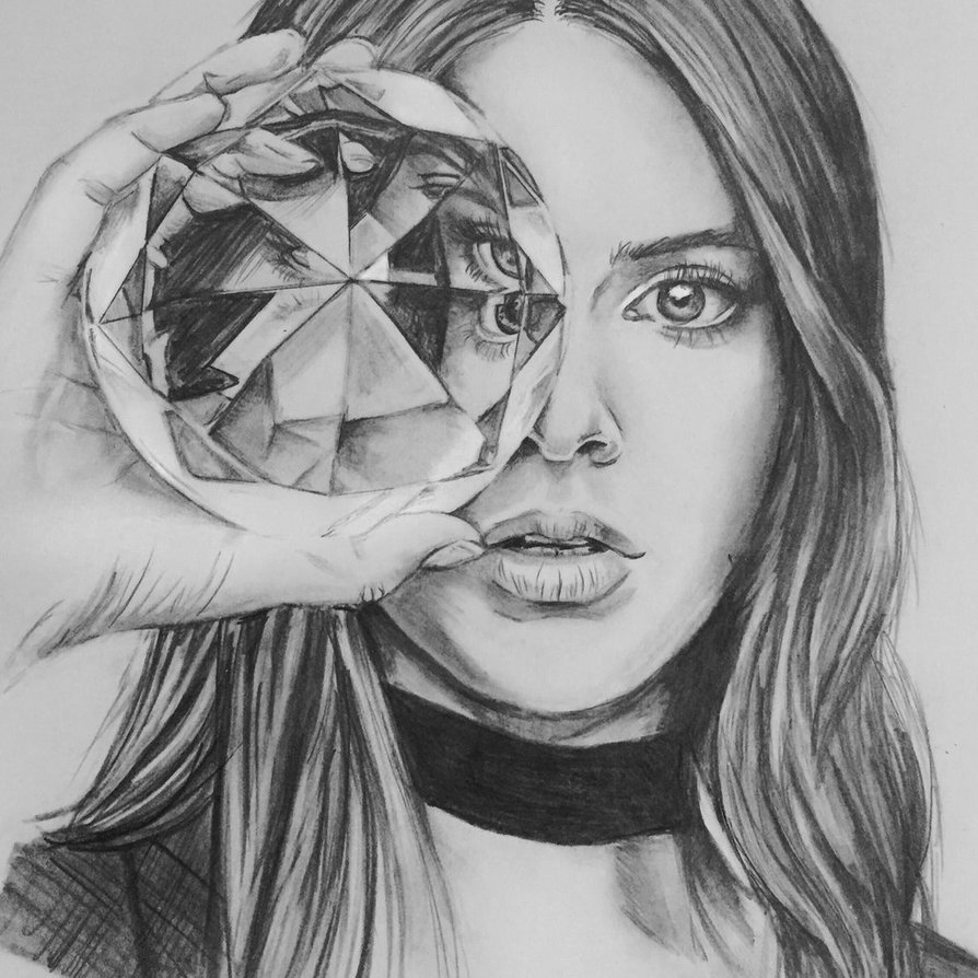 894x894 Kendall Jenner Drawing, Pencil, Sketch, Colorful, Realistic Art - Kendall Jenner Drawing
