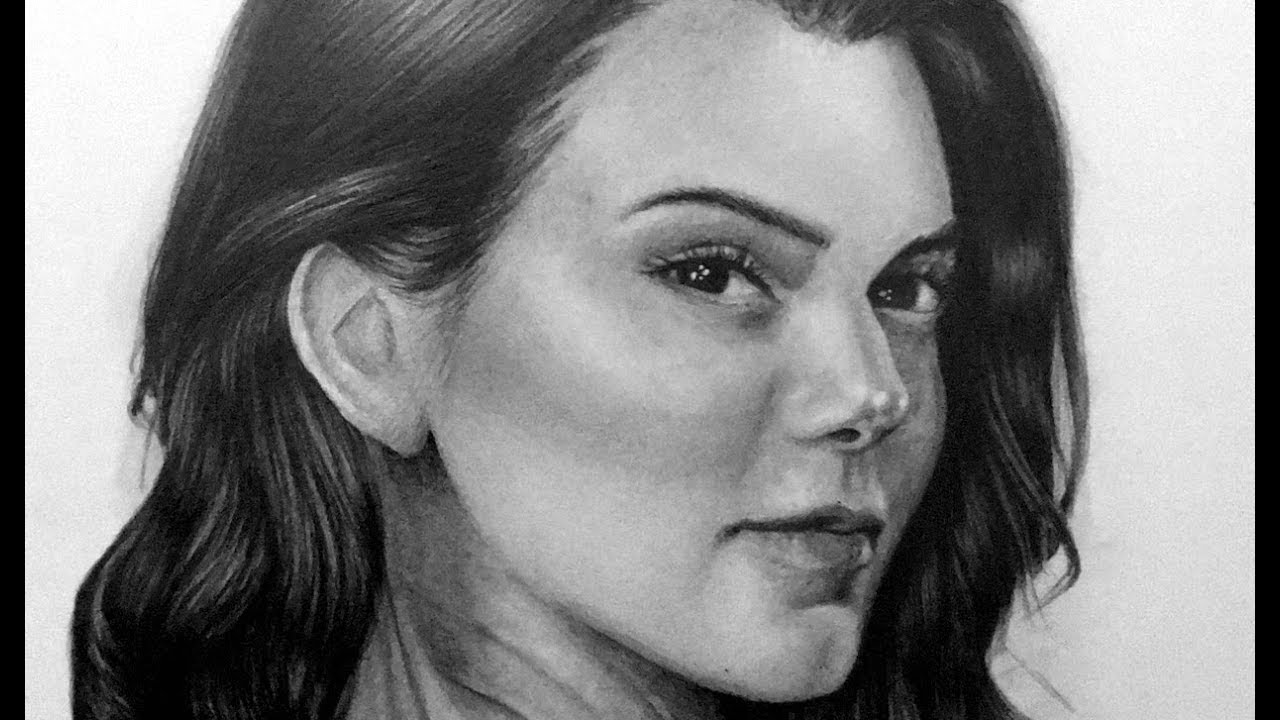 1280x720 Short Timelapse Drawing Kendall Jenner - Kendall Jenner Drawing