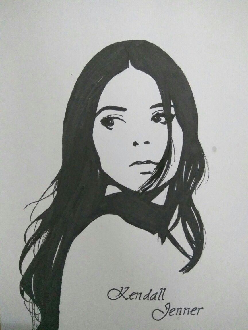 864x1152 Drawing Kendall Jenner - Kendall Jenner Drawing