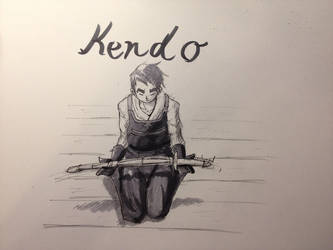 333x250 Kendo Guy - Kendo Drawing
