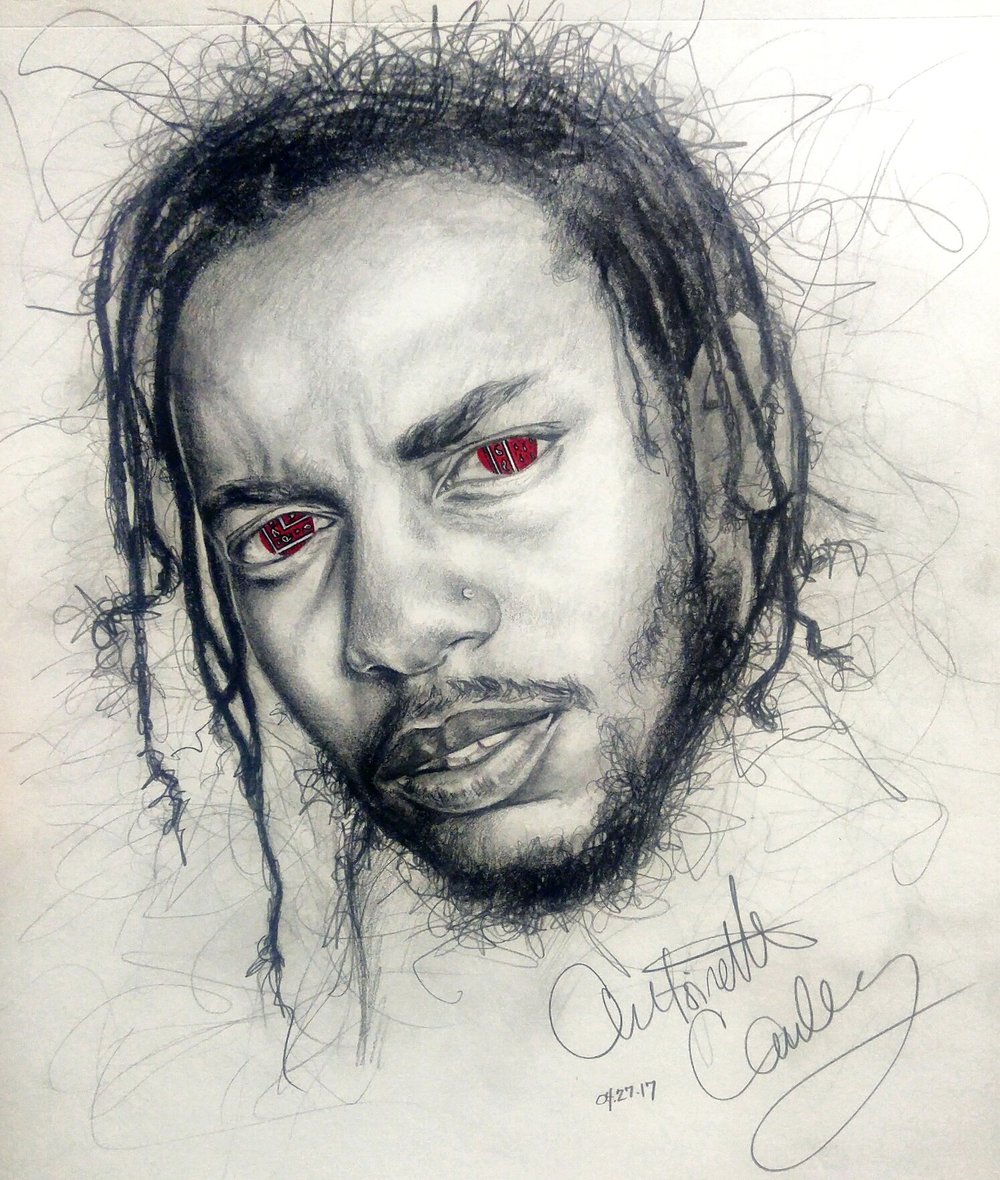Kendrick Lamar Original Drawing - Kendrick Lamar Drawing. 