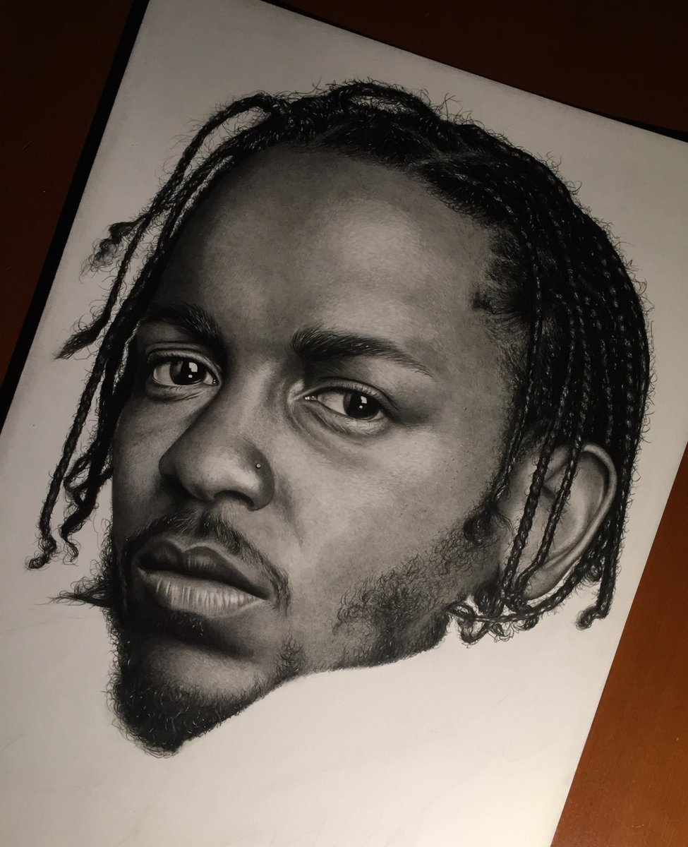 Gurekbal Bhachu On Twitter Damn A Drawing Of Kendrick Lamar - Kendrick Lama...