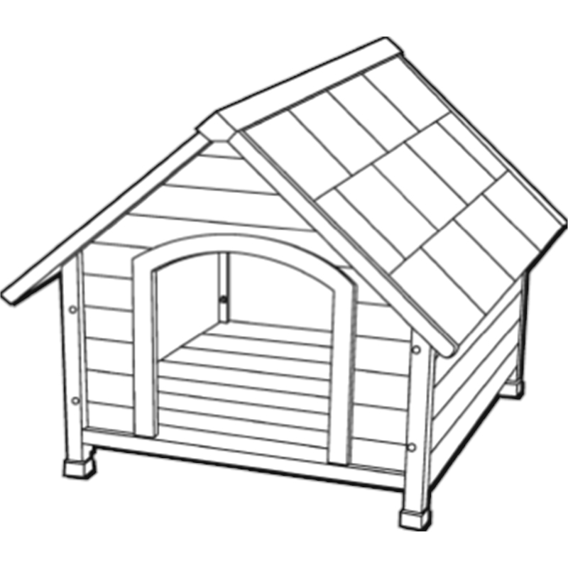800x800 pinnacle x x pet fort dog kennel bunnings warehouse - Kennel Drawing