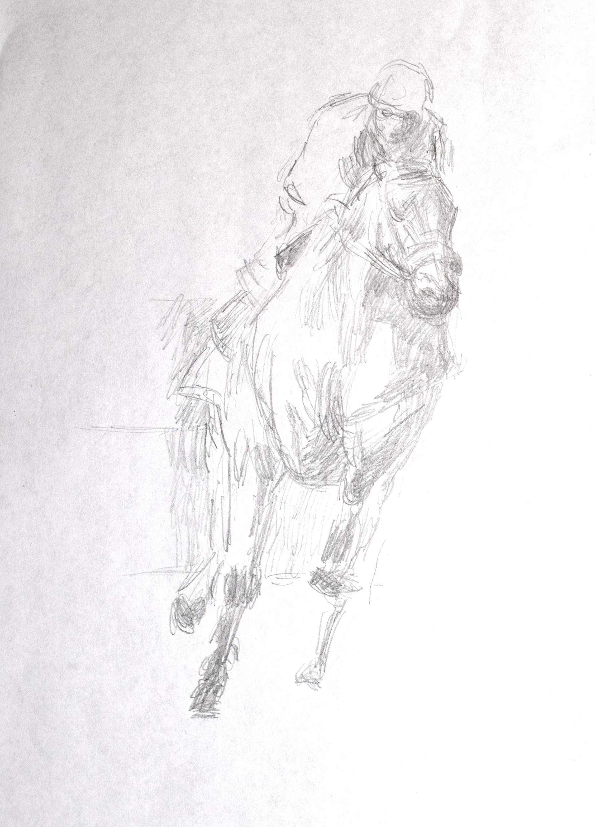 1920x2666 Horse Race Drawing - Kentucky Derby Drawing