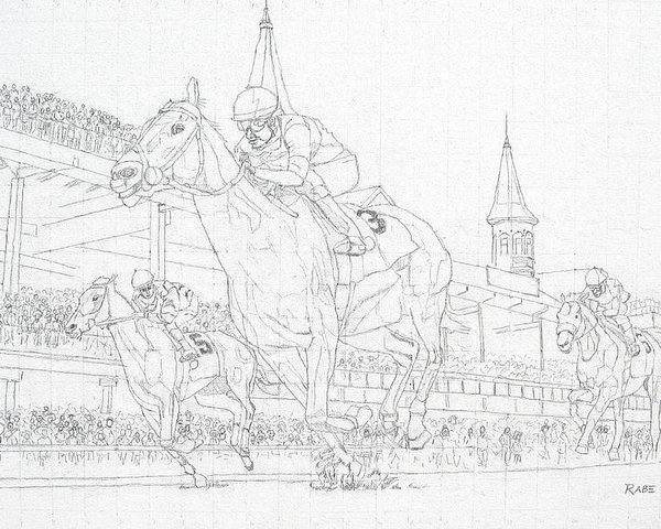 600x480 kentucky derby - Kentucky Derby Drawing