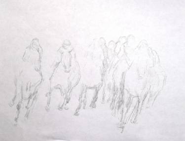 375x287 kentucky derby drawings for sale saatchi art - Kentucky Derby Drawing