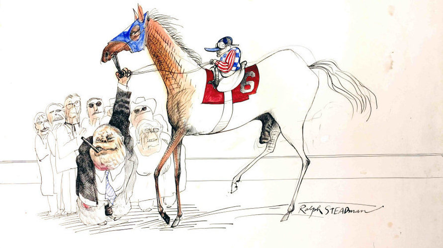 891x500 bourbon and beasts hunter s thompson ralph steadman - Kentucky Derby Drawing
