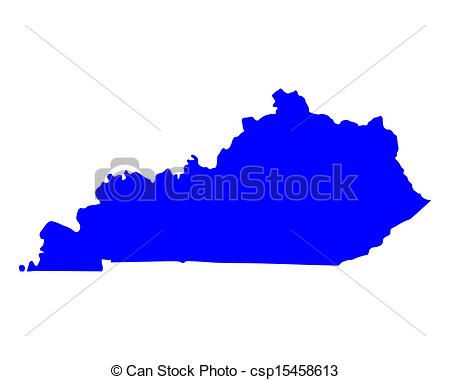 450x380 map of kentucky - Kentucky Drawing