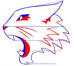 302x268 how to draw how to draw high school musical wildcats logo - Kentucky Wildcat Drawing