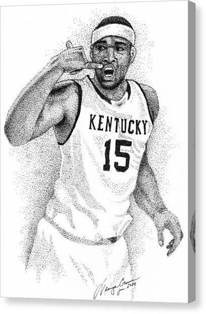 408x622 kentucky wildcats canvas prints fine art america - Kentucky Wildcat Drawing