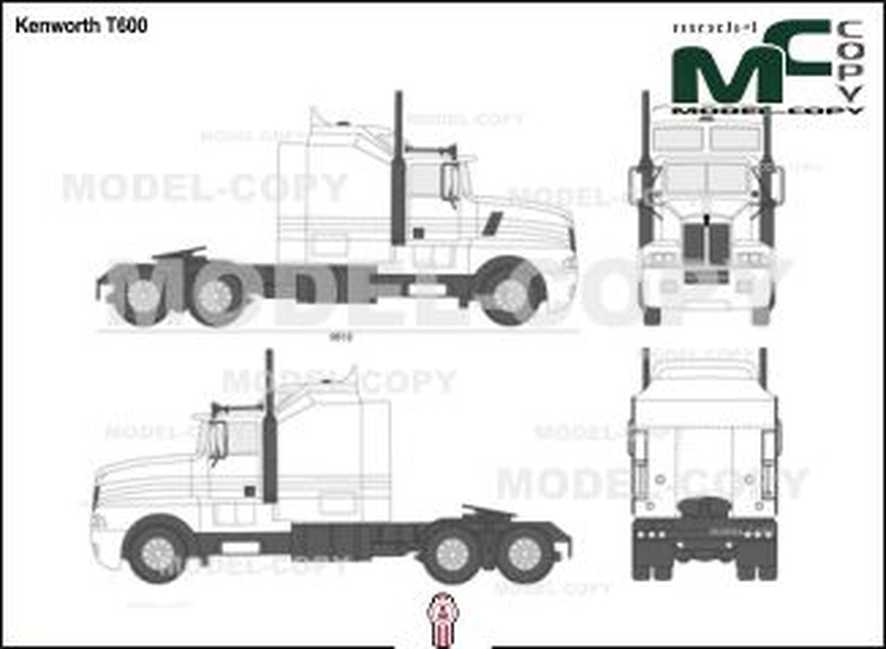 886x649 Kenworth - Kenworth Drawing