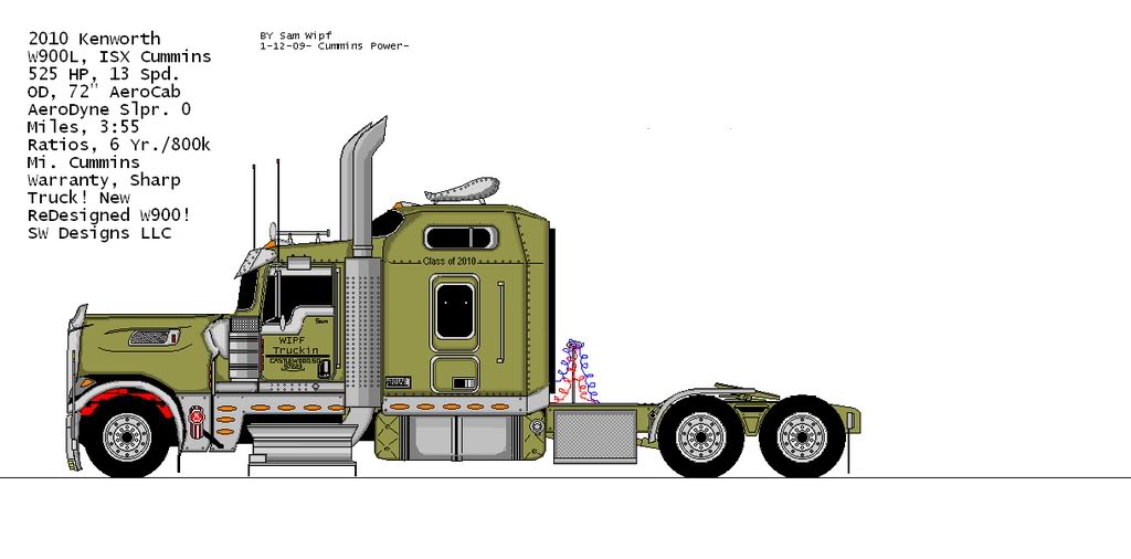 1024x506 Kenworth Final The Truckers United Forum A Hangout - Kenworth Drawing