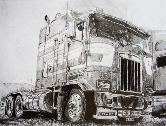 640x485 Artstation - Kenworth Drawing
