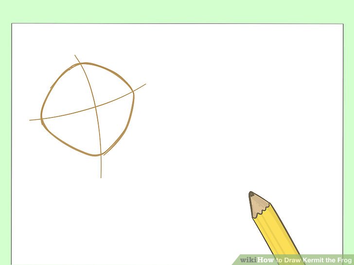 728x546 How To Draw Kermit The Frog Steps - Kermit The Frog Drawing