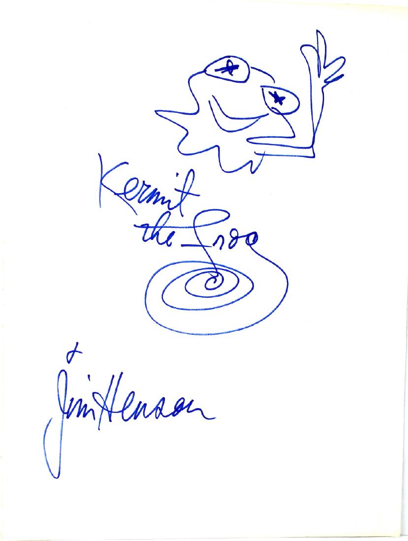 829x1100 jim henson kermit the frog drawing signature - Kermit The Frog Drawing